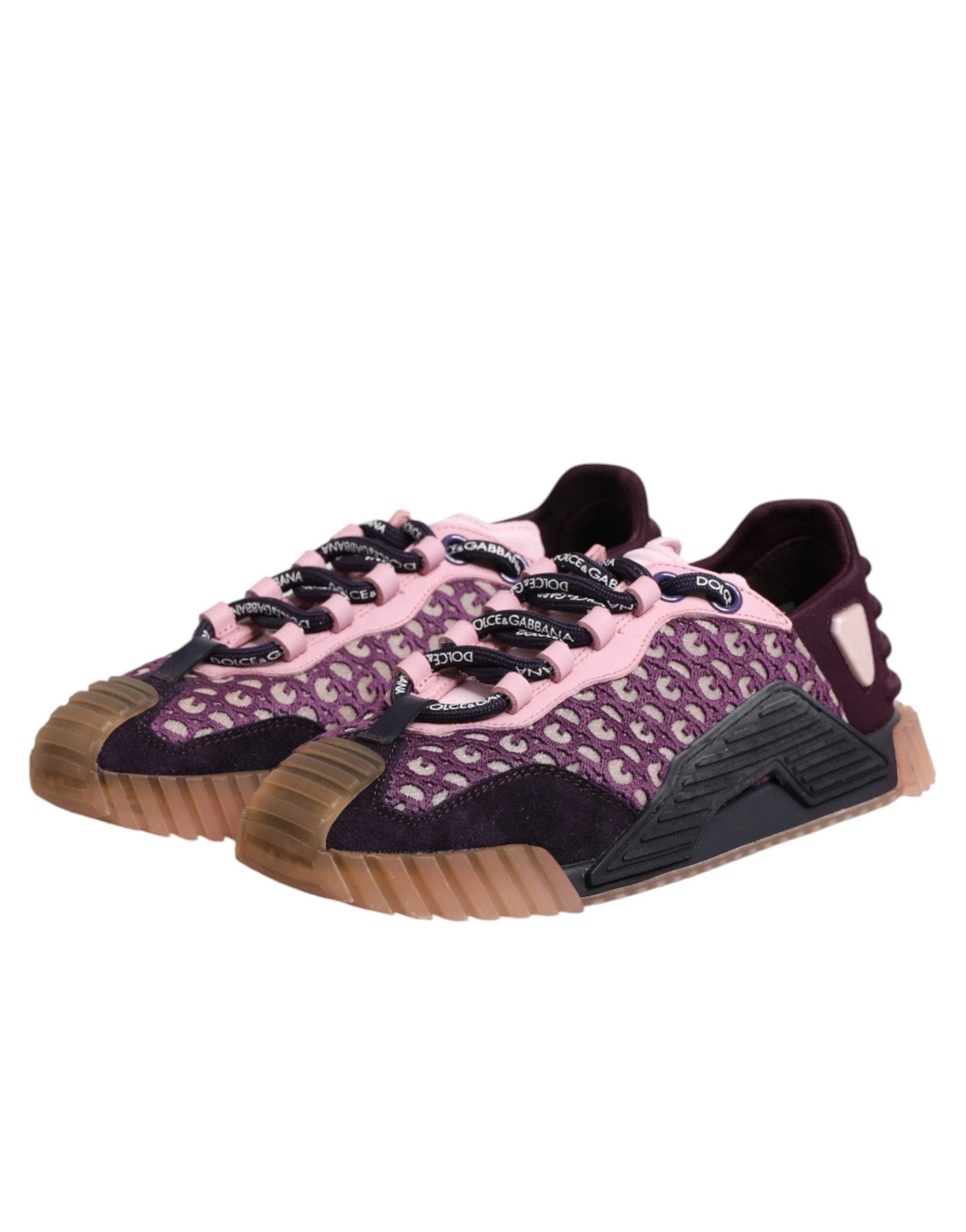 Dolce & Gabbana Multicolor Logo Low Top NS1 Sneakers Shoes by Dolce & Gabbana