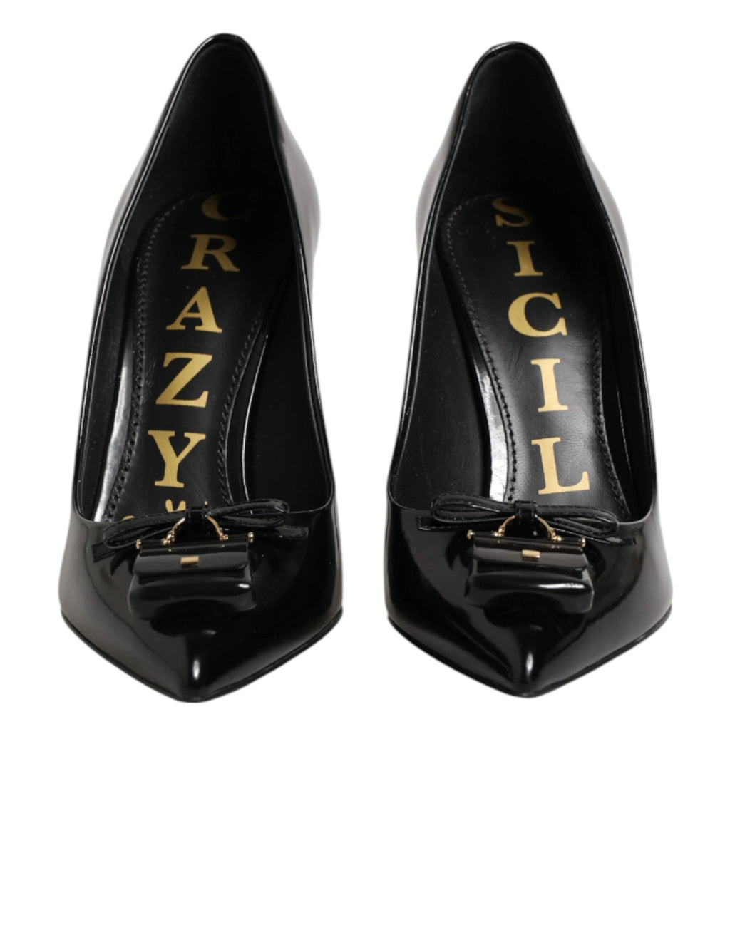Dolce & Gabbana Black Bag Embellished Heels Pumps Shoes by Dolce & Gabbana