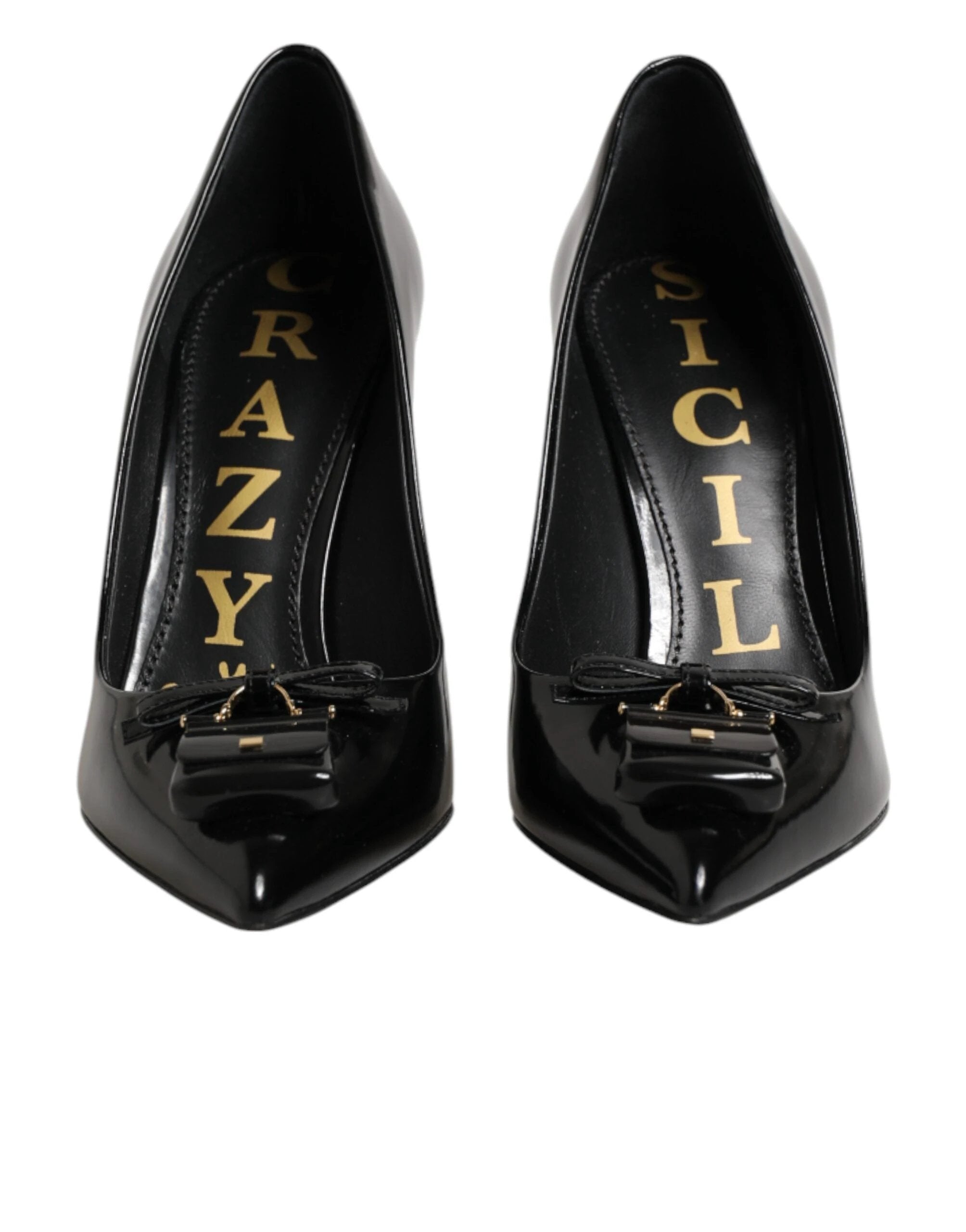 Dolce & Gabbana Black Bag Embellished Heels Pumps Shoes by Dolce & Gabbana