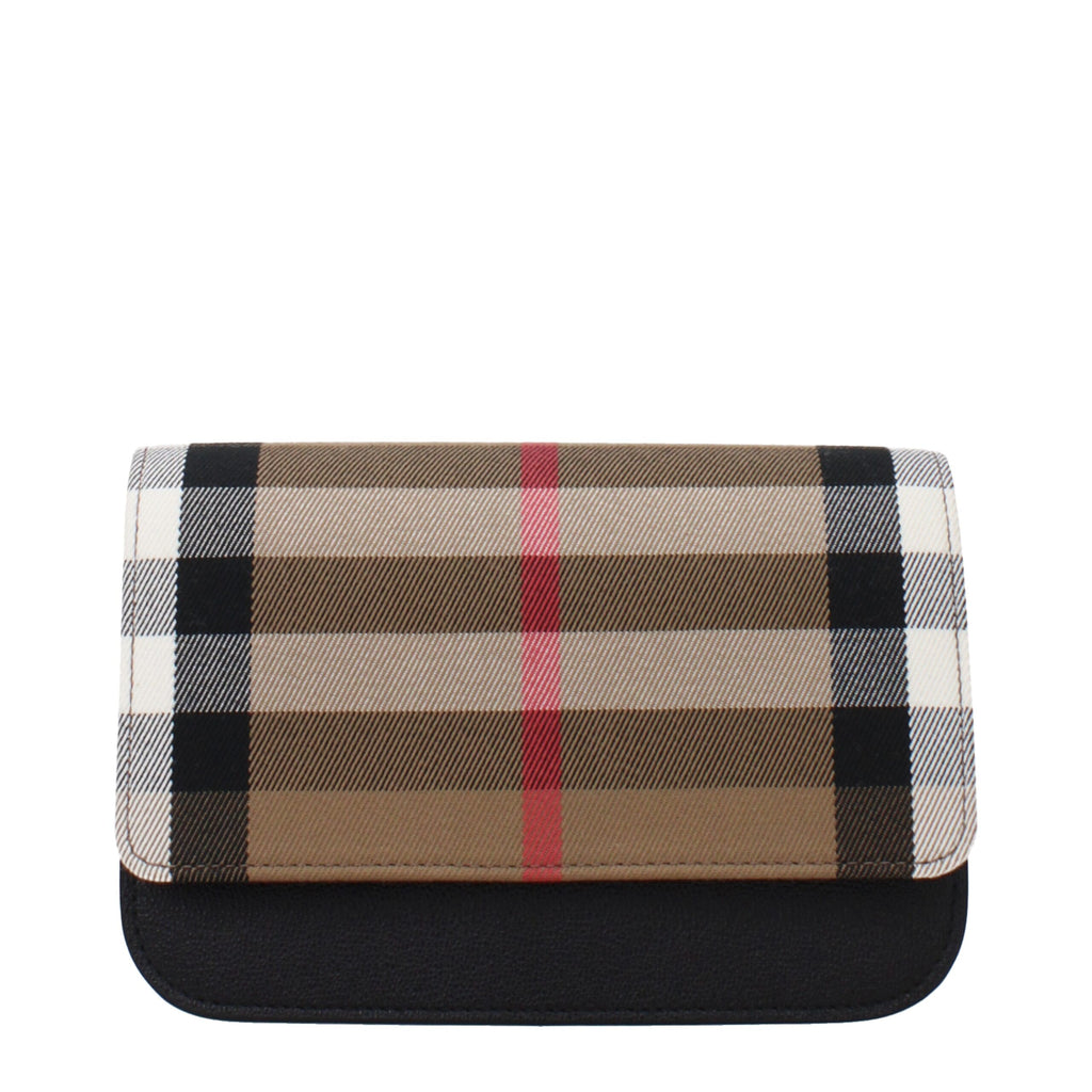 Pochette Burberry en tissu beige