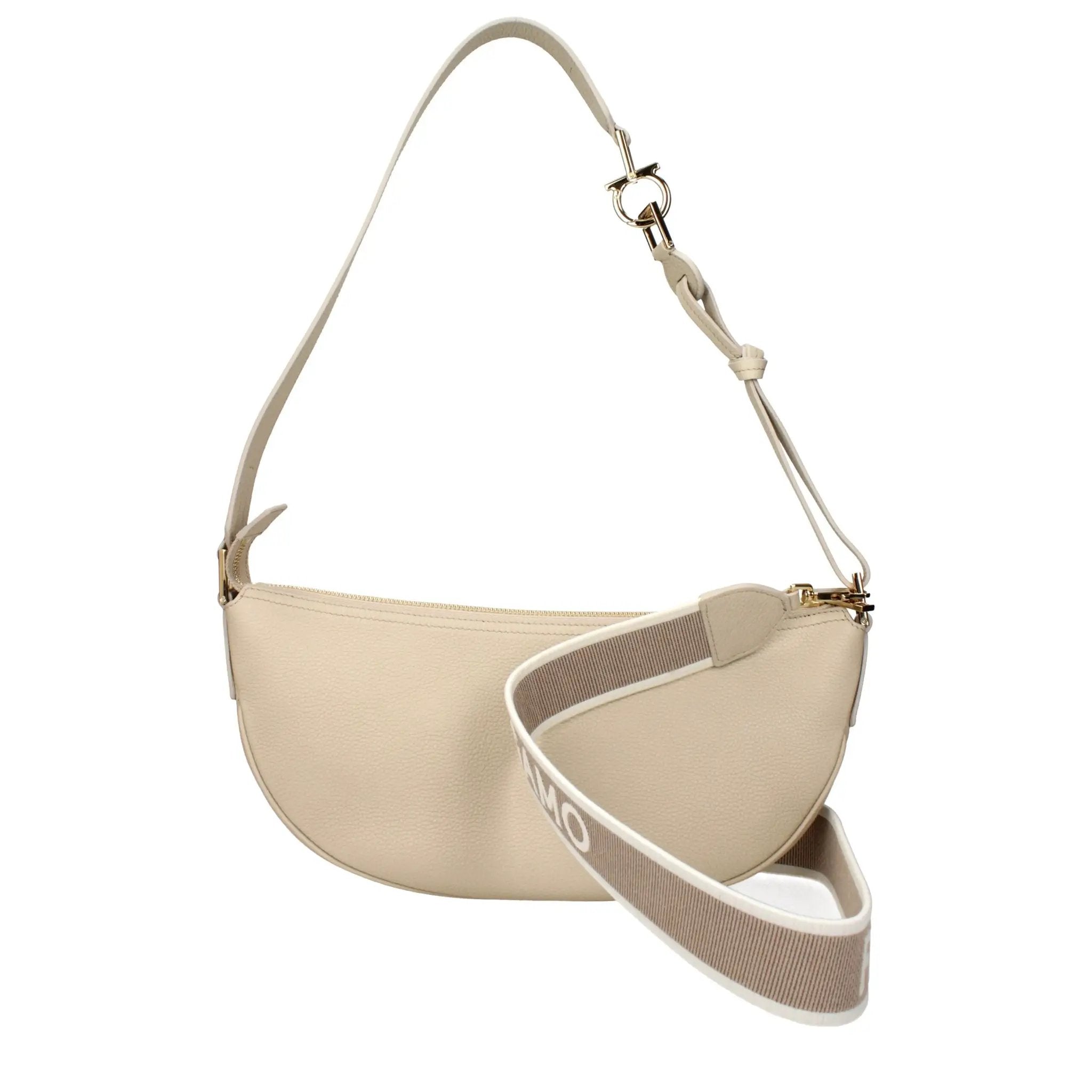 Sac bandoulière en cuir gris Salvatore Ferragamo