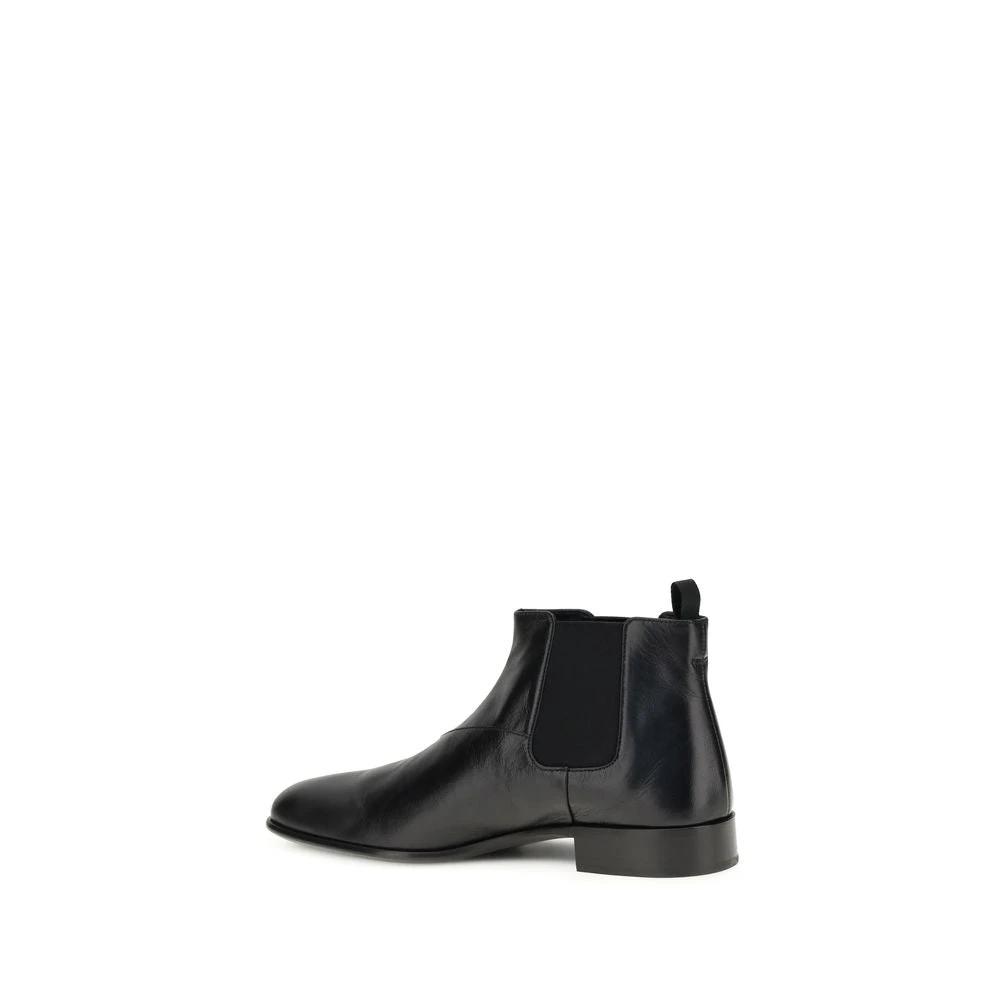 Prada Black Goatskin Ankle Boots by Prada