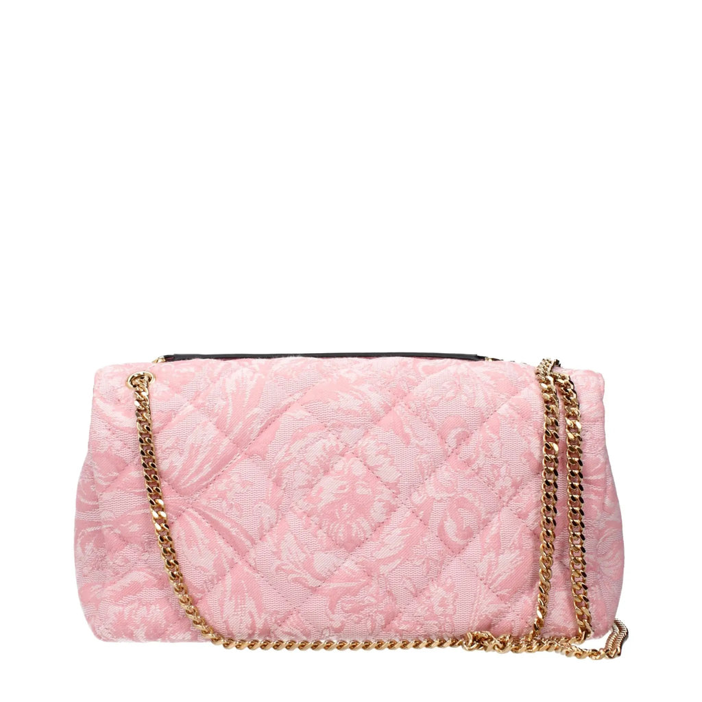 Sac bandoulière Versace en tissu rose