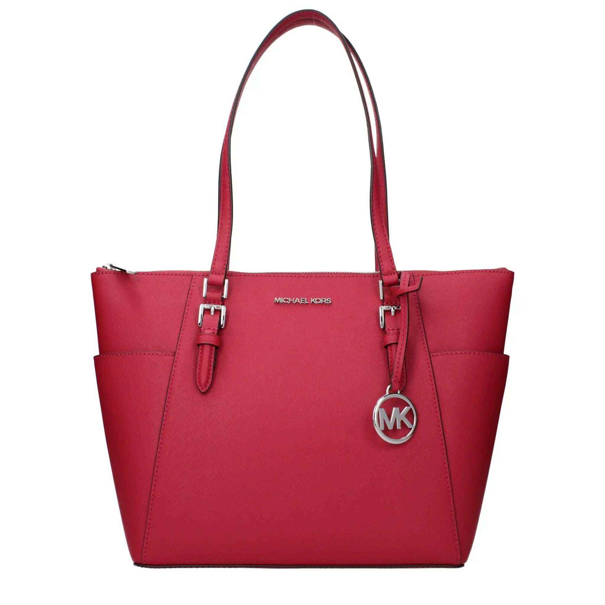 Sac bandoulière en cuir rouge Michael Kors
