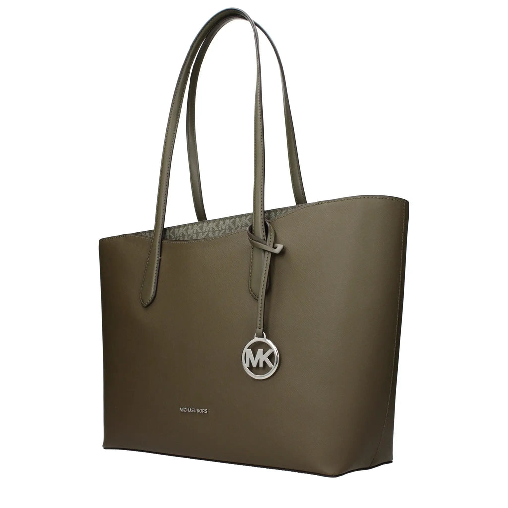 Michael Kors Green Fabric Shoulder Bag
