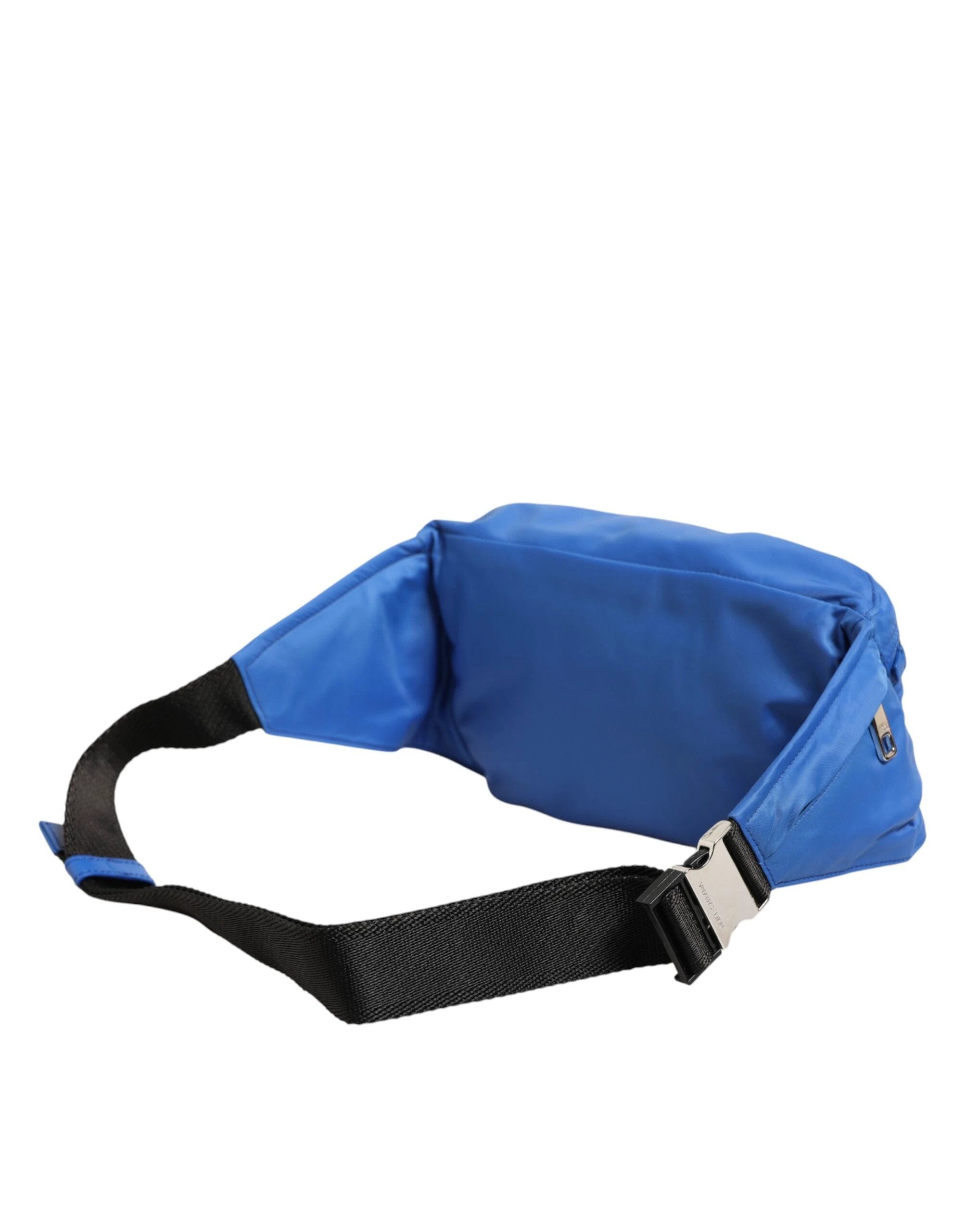 Dolce & Gabbana Blue Logo Plaque Nylon Waist Fanny Pack Men's Borse Bag by Dolce & Gabbana