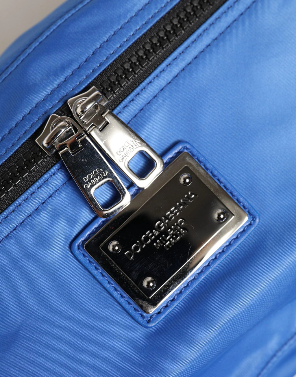 Dolce & Gabbana Blue Logo Plaque Nylon Waist Fanny Pack Men's Borse Bag by Dolce & Gabbana