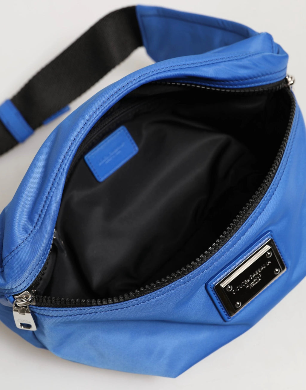 Dolce & Gabbana Blue Logo Plaque Nylon Waist Fanny Pack Men's Borse Bag by Dolce & Gabbana