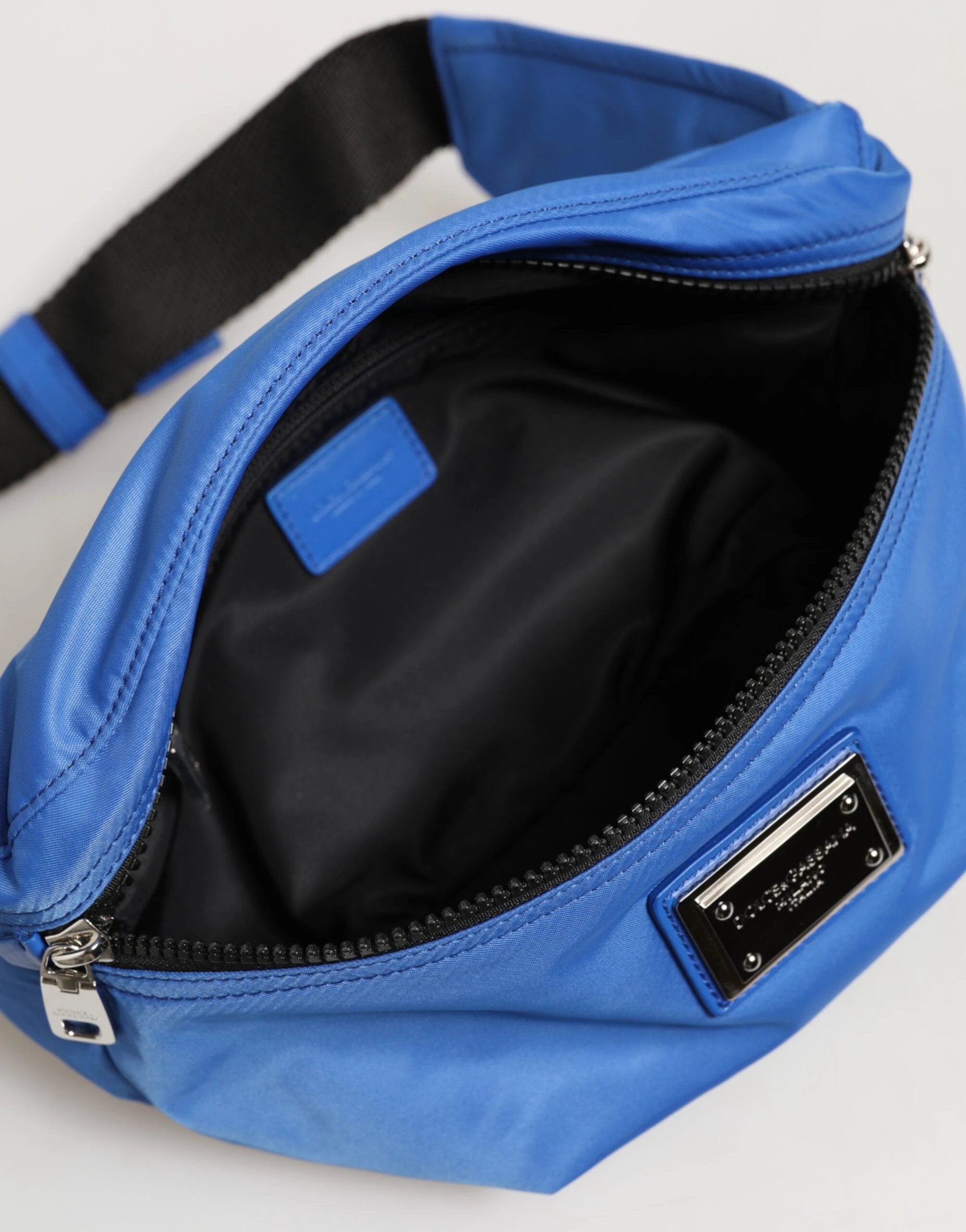 Dolce & Gabbana Blue Logo Plaque Nylon Waist Fanny Pack Men's Borse Bag by Dolce & Gabbana