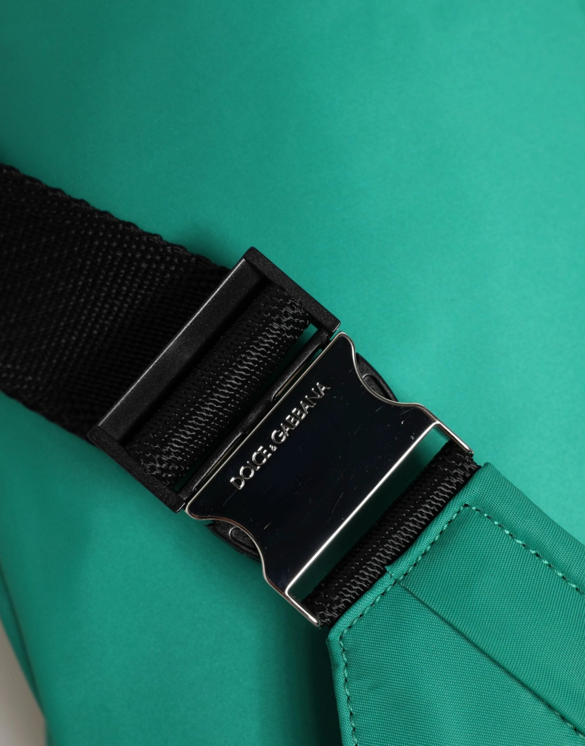 Dolce & Gabbana Green Logo Plaque Nylon Waist Fanny Pack Men's Borse Bag by Dolce & Gabbana
