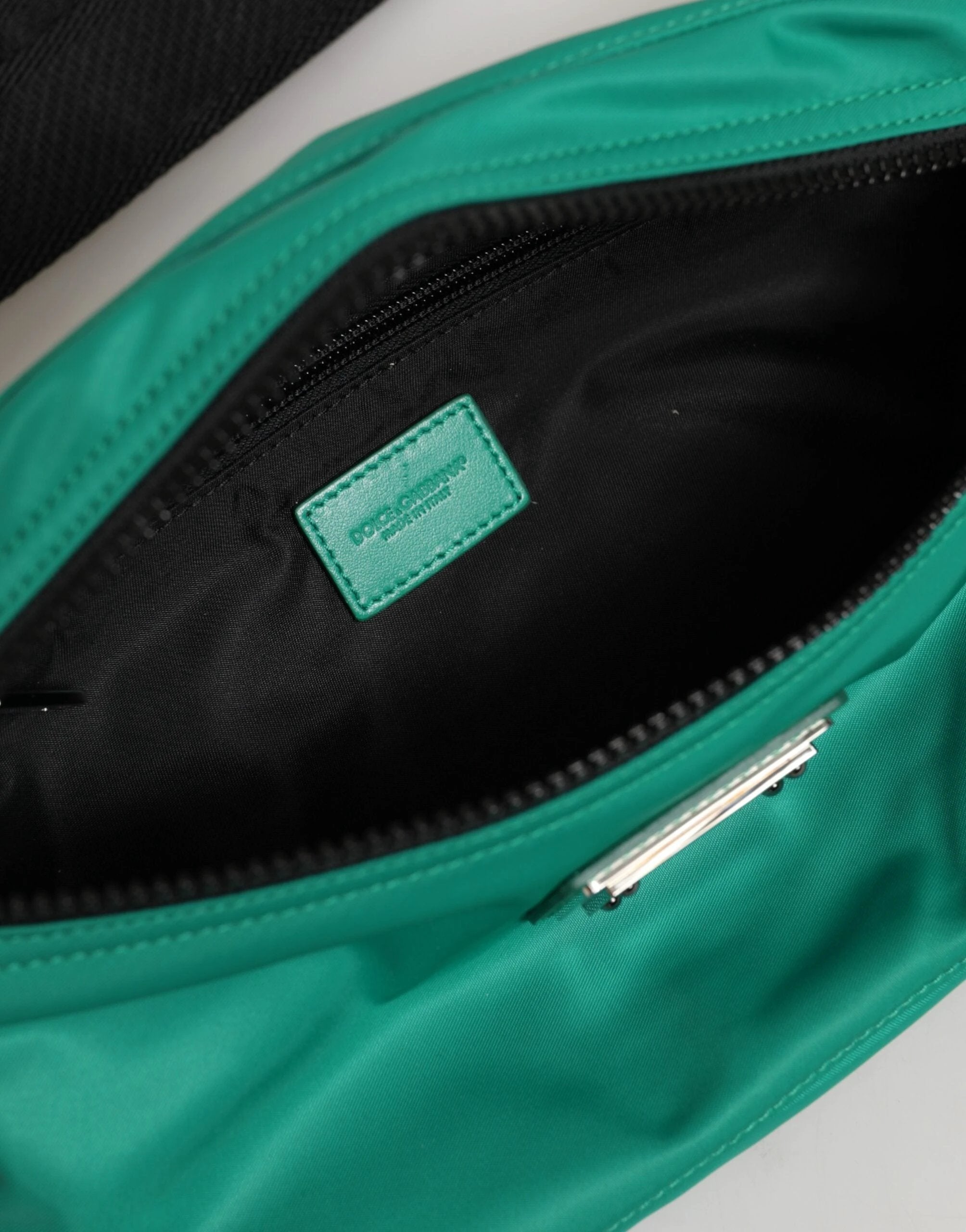 Dolce & Gabbana Green Logo Plaque Nylon Waist Fanny Pack Men's Borse Bag by Dolce & Gabbana