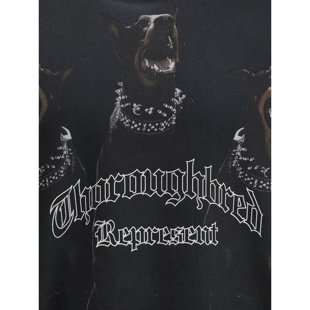 Represent Black Cotton Sweatshirt