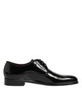 Dolce & Gabbana Black Calfskin Leather Derby Dress Shoes by Dolce & Gabbana