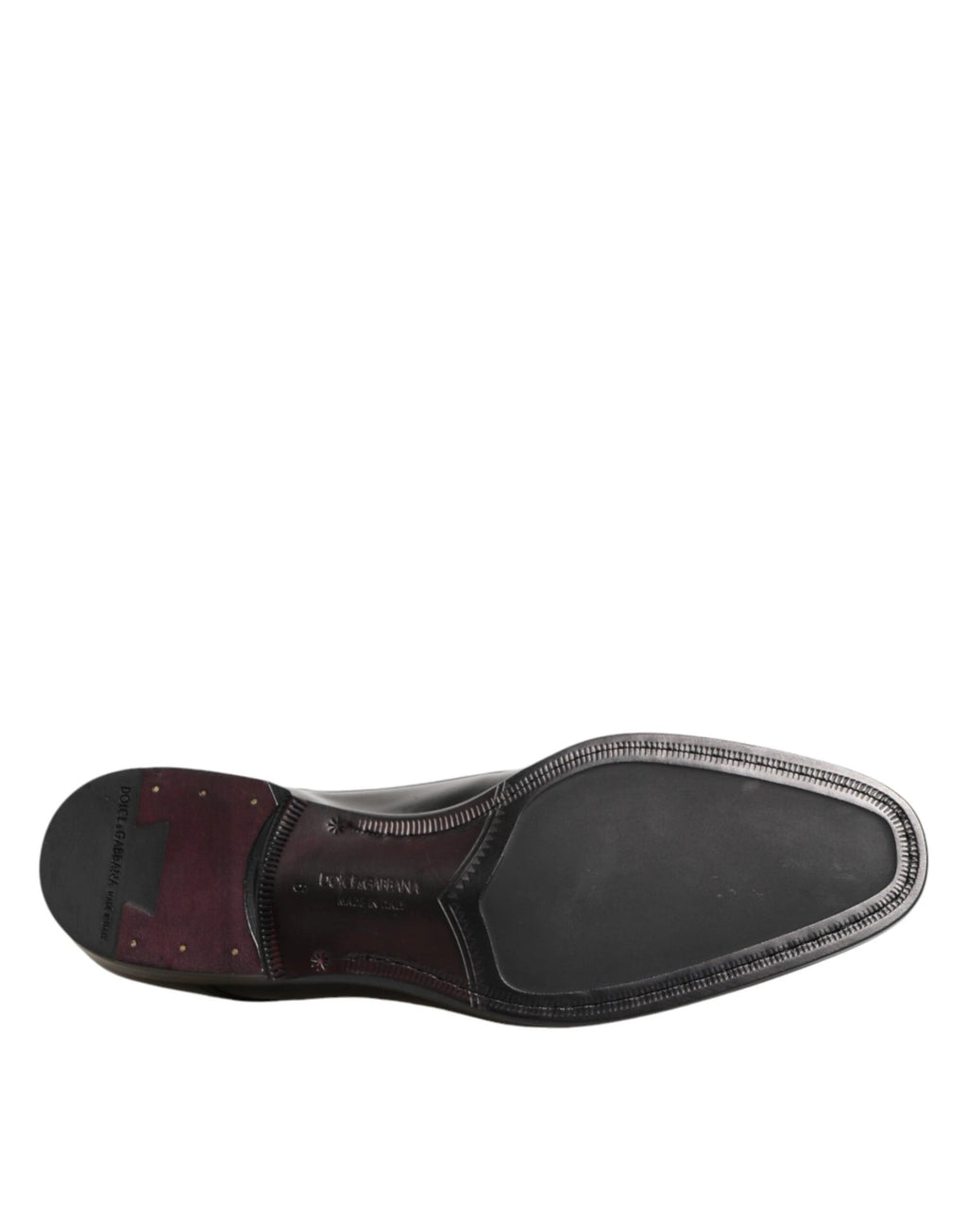 Dolce & Gabbana Black Calfskin Leather Derby Dress Shoes by Dolce & Gabbana