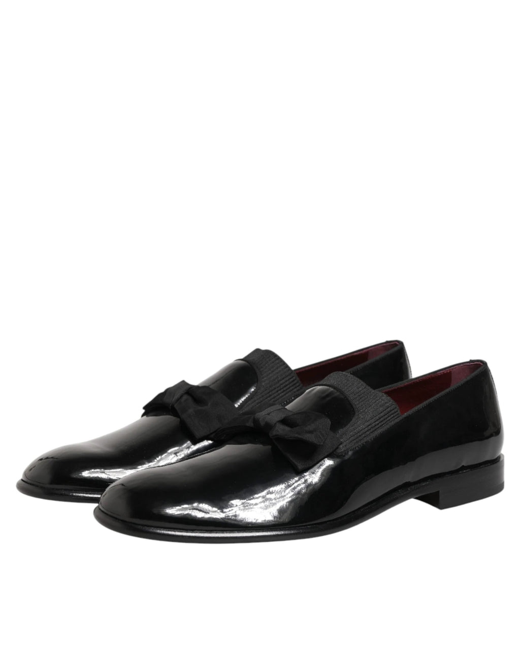 Dolce & Gabbana Black Leather Slip On Dress Men Loafers Shoes by Dolce & Gabbana
