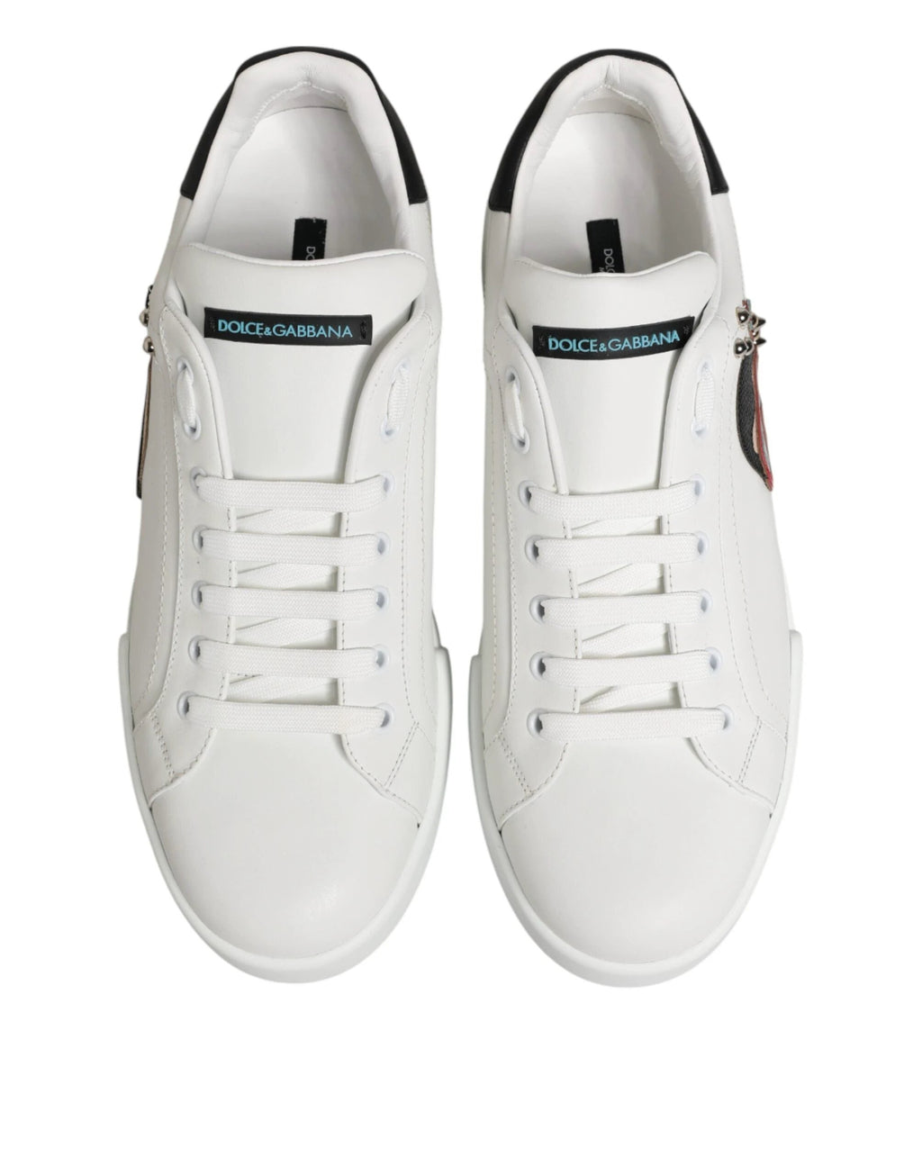 Dolce & Gabbana White Leather #DGFAMILY Men Sneakers Shoes by Dolce & Gabbana