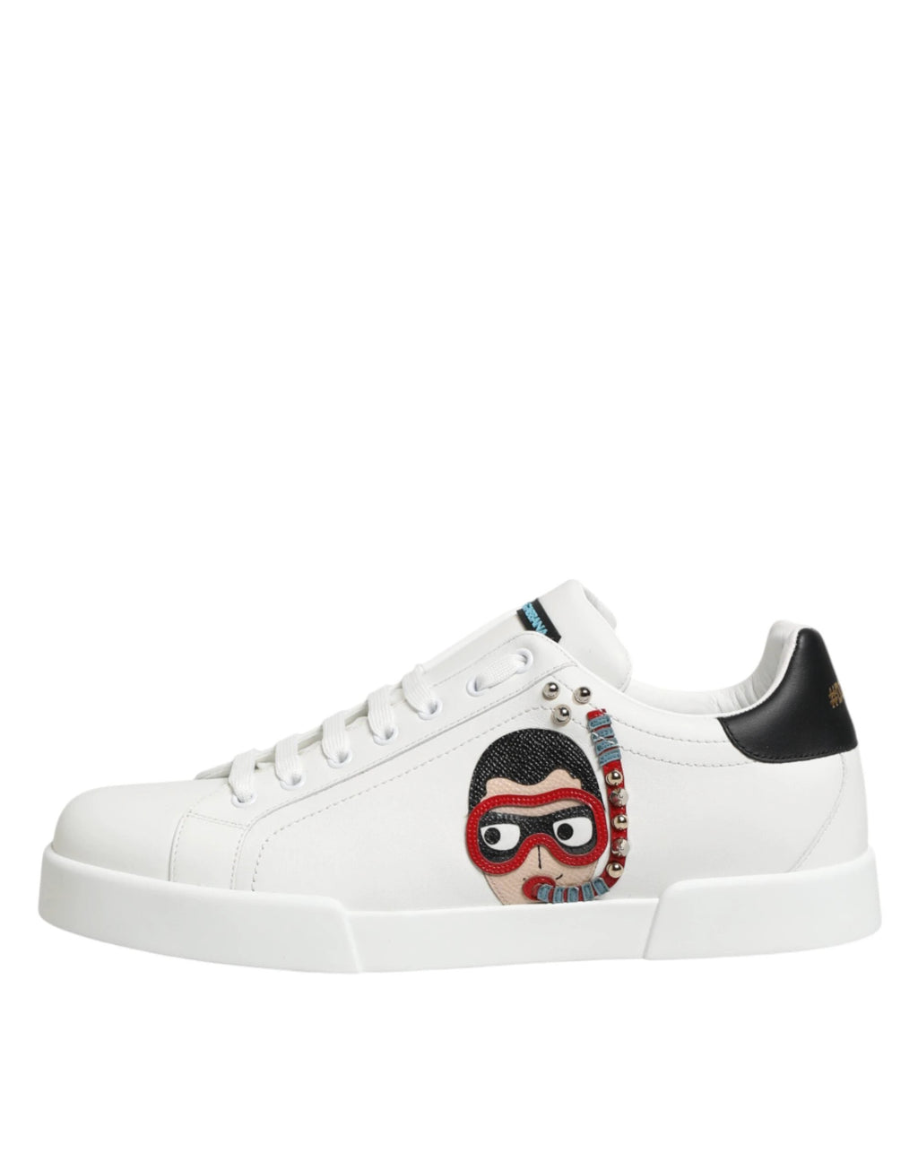 Dolce & Gabbana White Leather #DGFAMILY Men Sneakers Shoes by Dolce & Gabbana