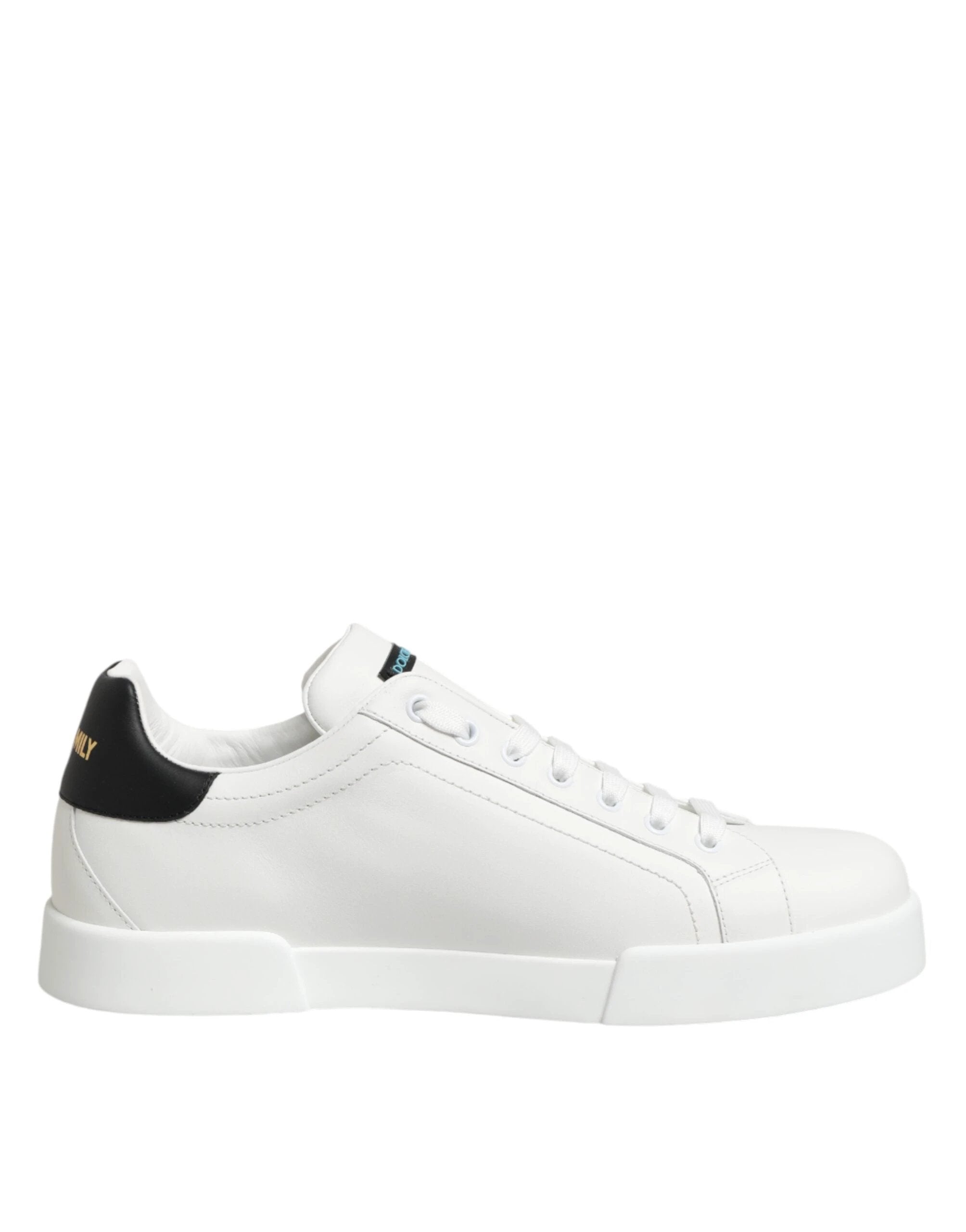 Dolce & Gabbana White Leather #DGFAMILY Men Sneakers Shoes by Dolce & Gabbana