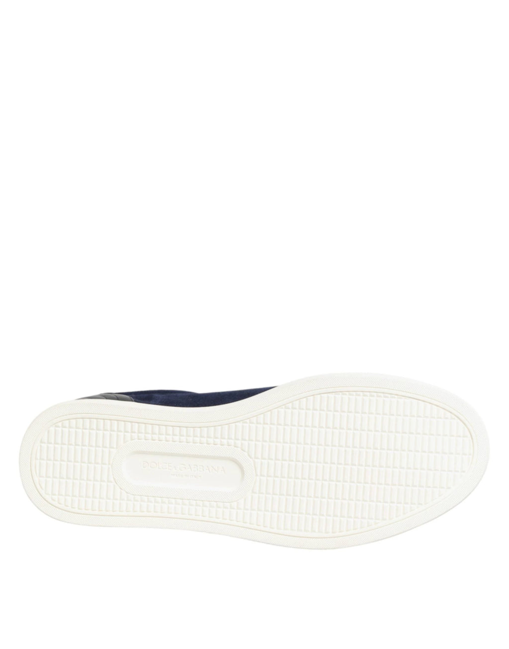 Dolce & Gabbana Blue Leather Suede Low Top Sneakers Shoes by Dolce & Gabbana