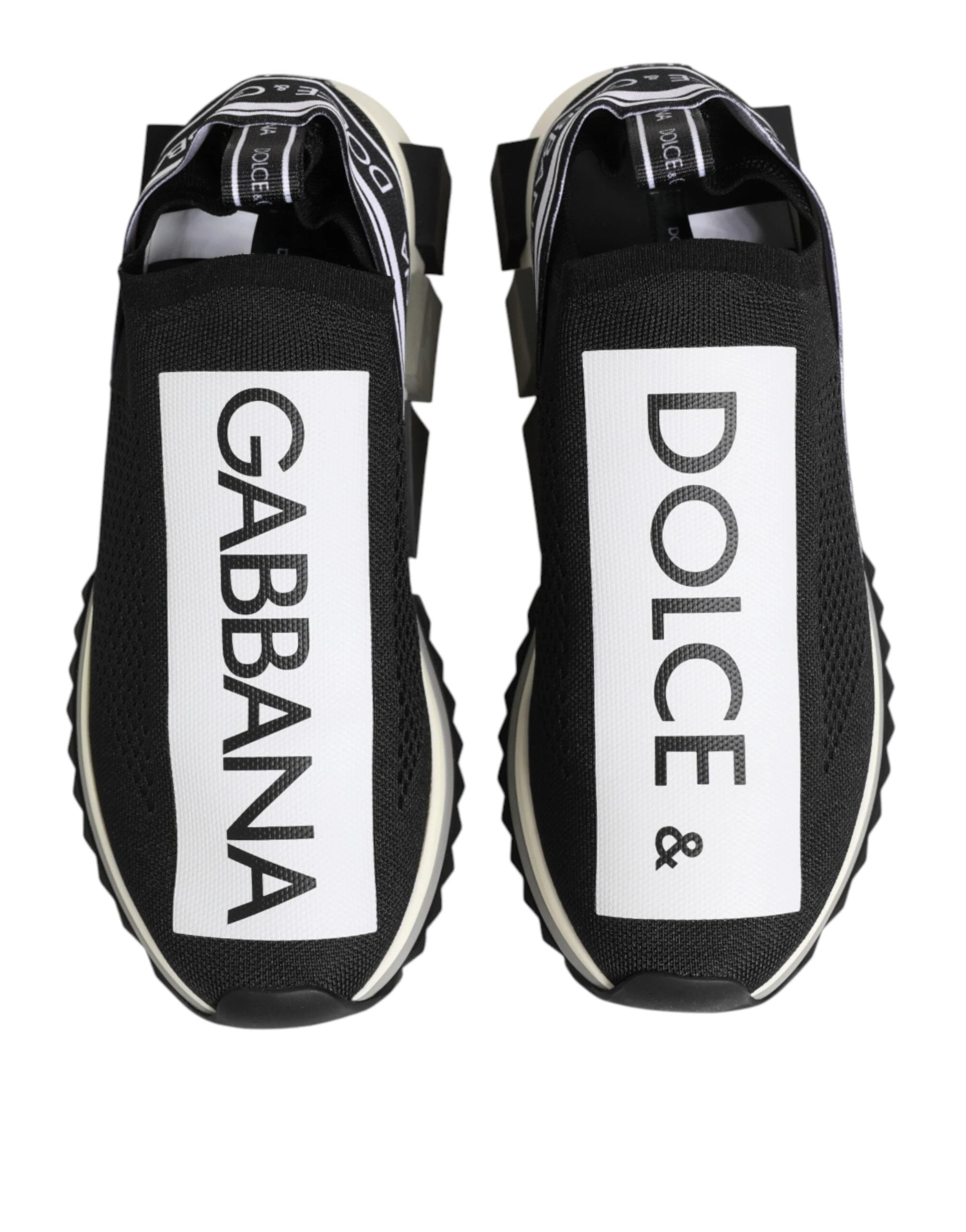 Dolce & Gabbana Black Slip On Sorrento Men Sneakers Shoes by Dolce & Gabbana