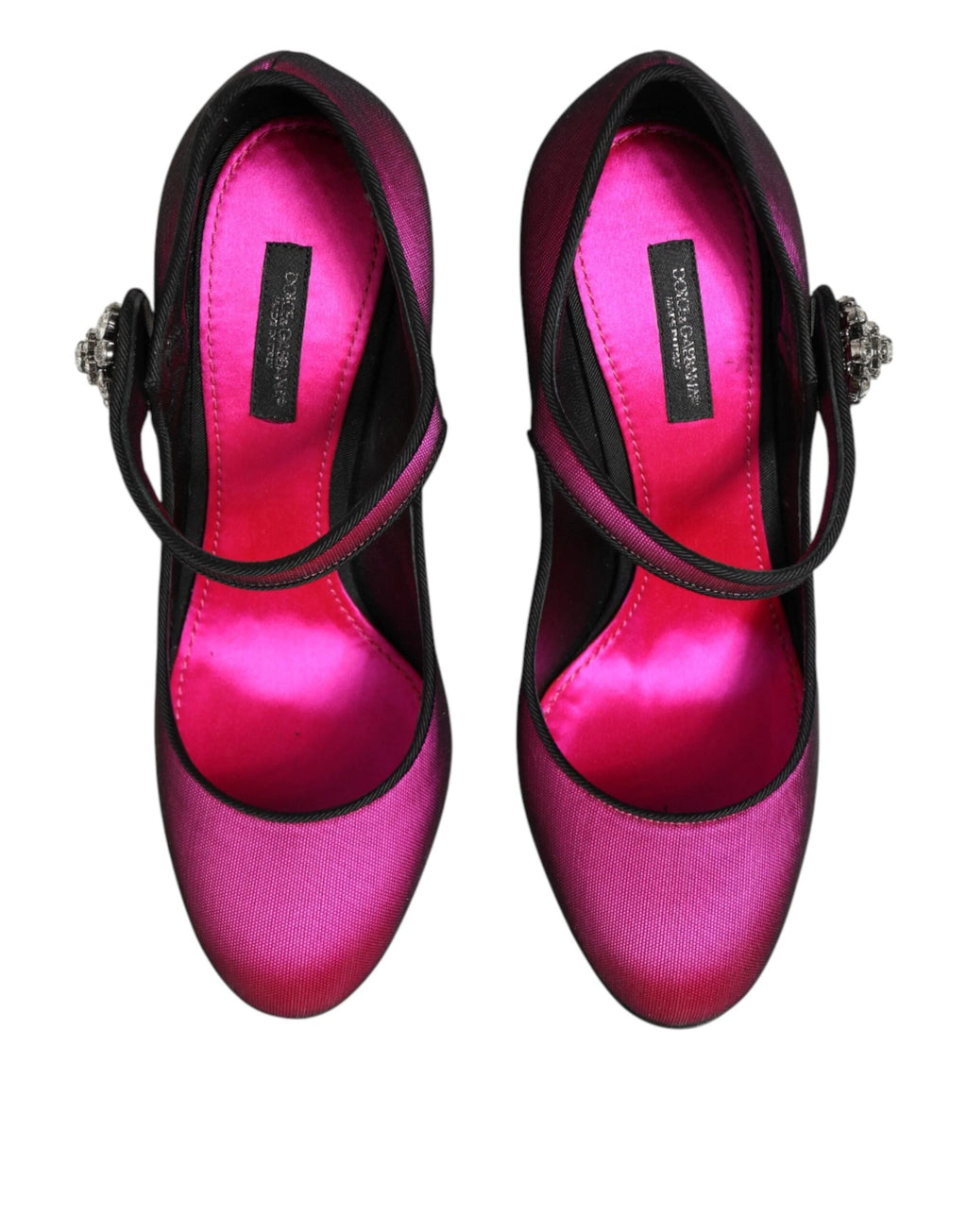 Dolce & Gabbana Pink Strass Mary Janes Heels Pumps Shoes by Dolce & Gabbana