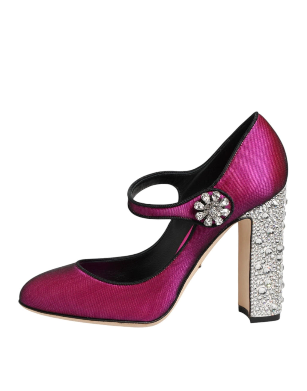 Dolce & Gabbana Pink Strass Mary Janes Heels Pumps Shoes by Dolce & Gabbana