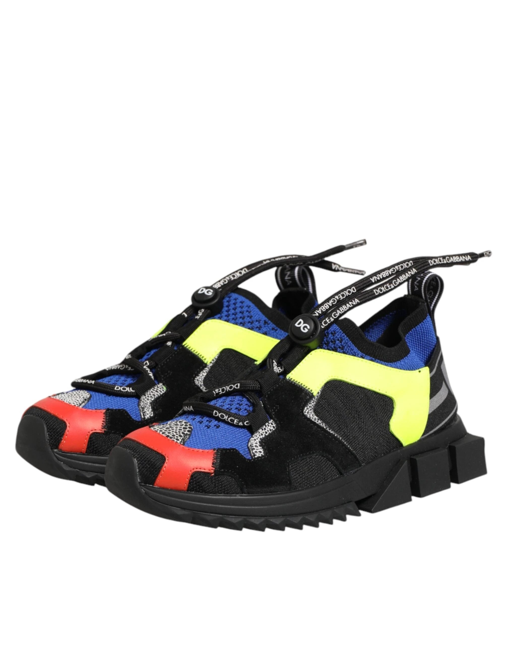 Dolce & Gabbana Multicolor Low Top Sorrento Sneakers Shoes by Dolce & Gabbana