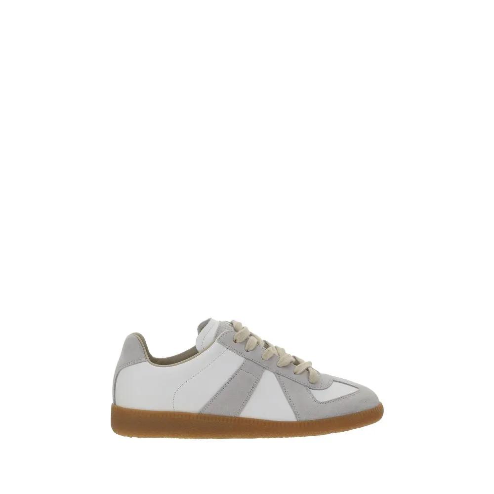 Baskets basses Bos Taurus en cuir de veau blanc Maison Margiela
