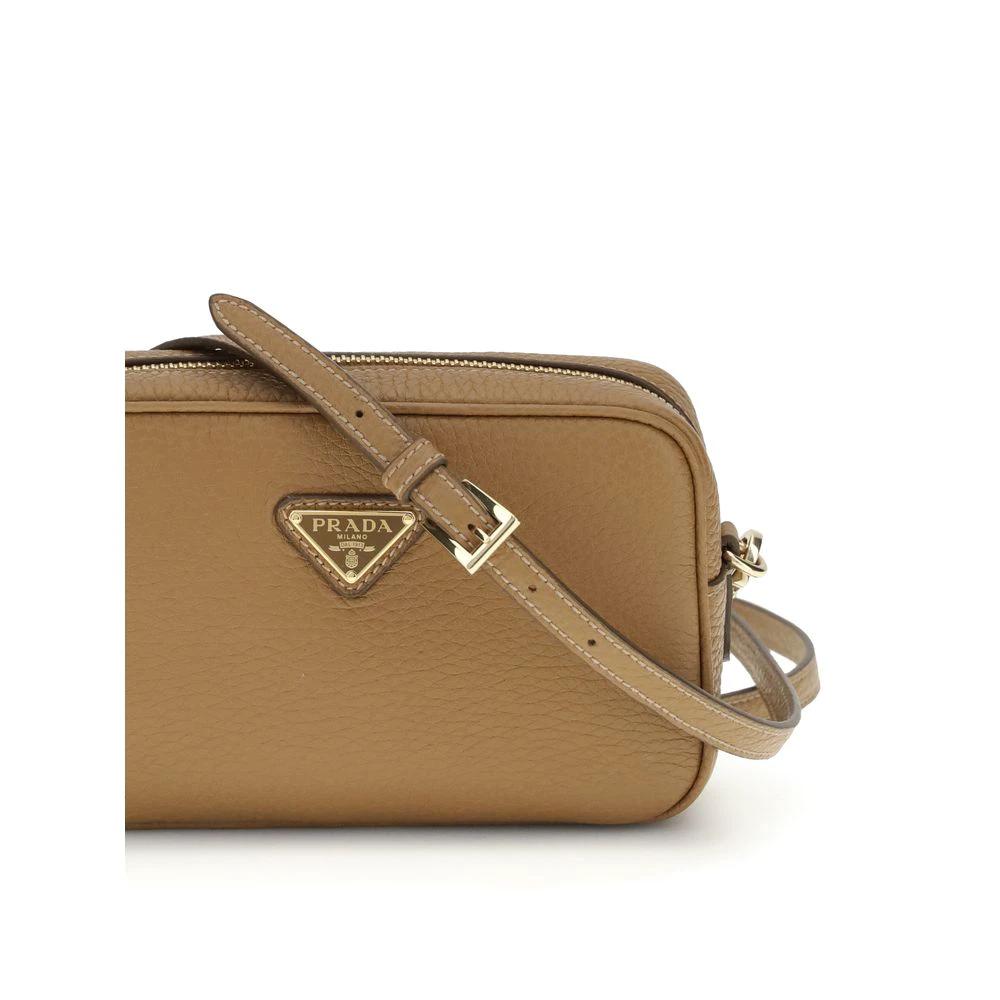 Prada Beige Calf Leather Bos Taurus Shoulder Bag by Prada