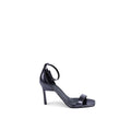 Sandales à talons aiguilles en cuir noir Calvin Klein