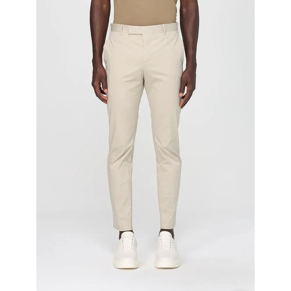 Pantalon chino en coton beige pour homme – Pantalon décontracté en twill PT Torino