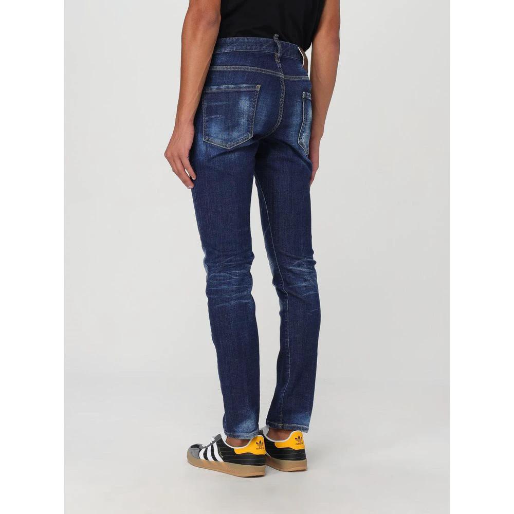 Dsquared² Blue Cotton Skinny Jeans by Dsquared²