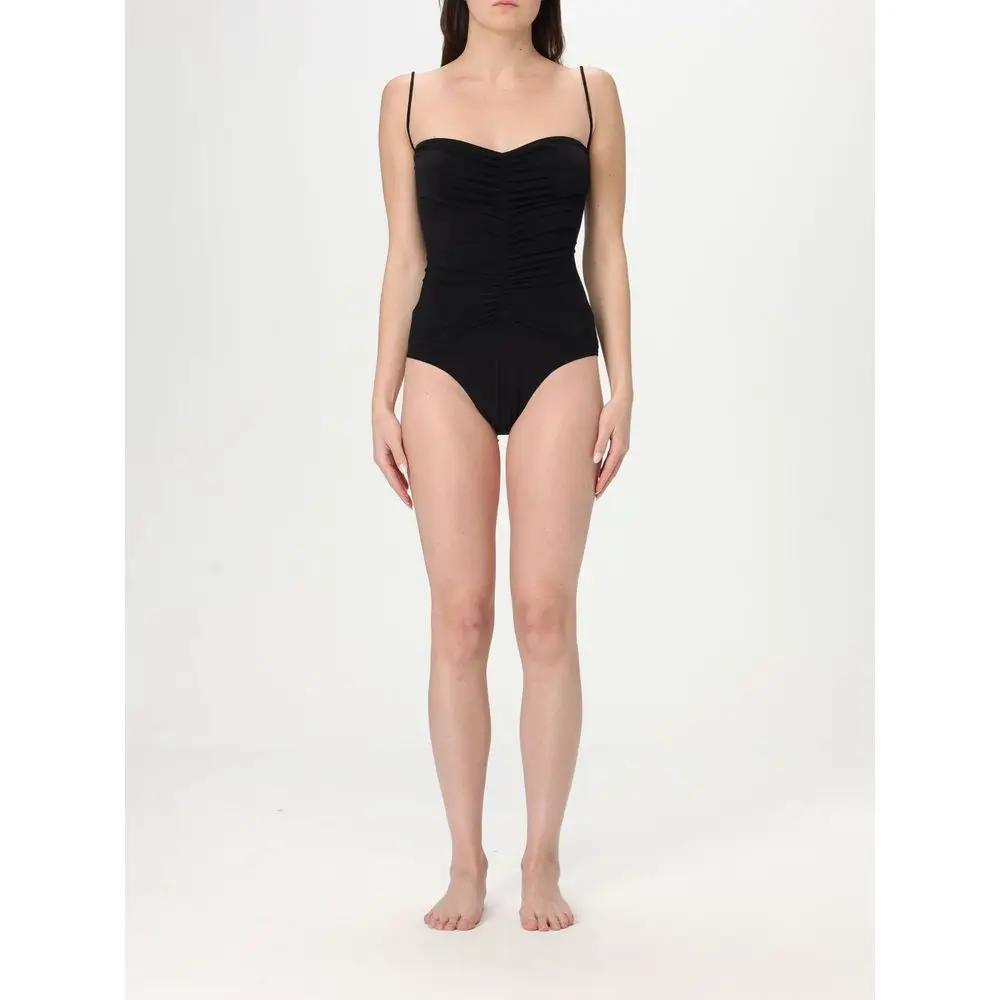 Maillot de bain une pièce en nylon noir Norma Kamali