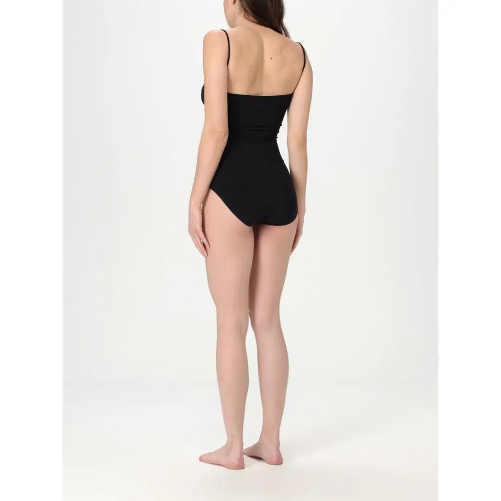 Maillot de bain une pièce en nylon noir Norma Kamali