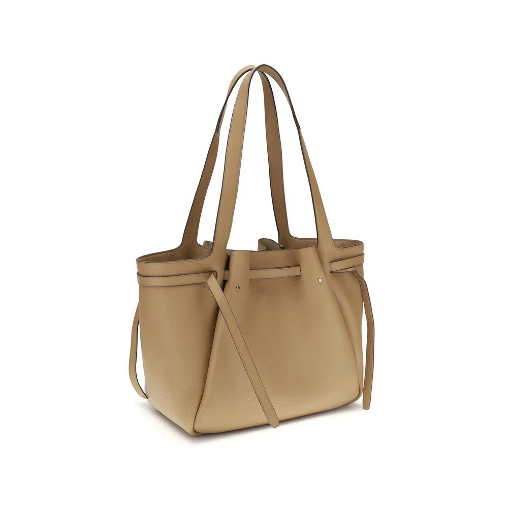 Tory Burch Beige Leather Handbag by Tory Burch