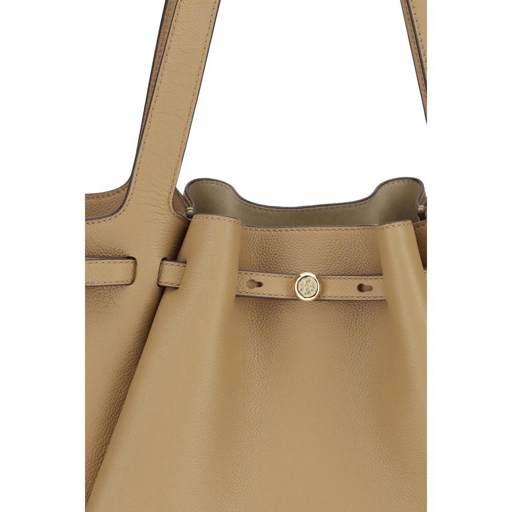 Tory Burch Beige Leather Handbag by Tory Burch