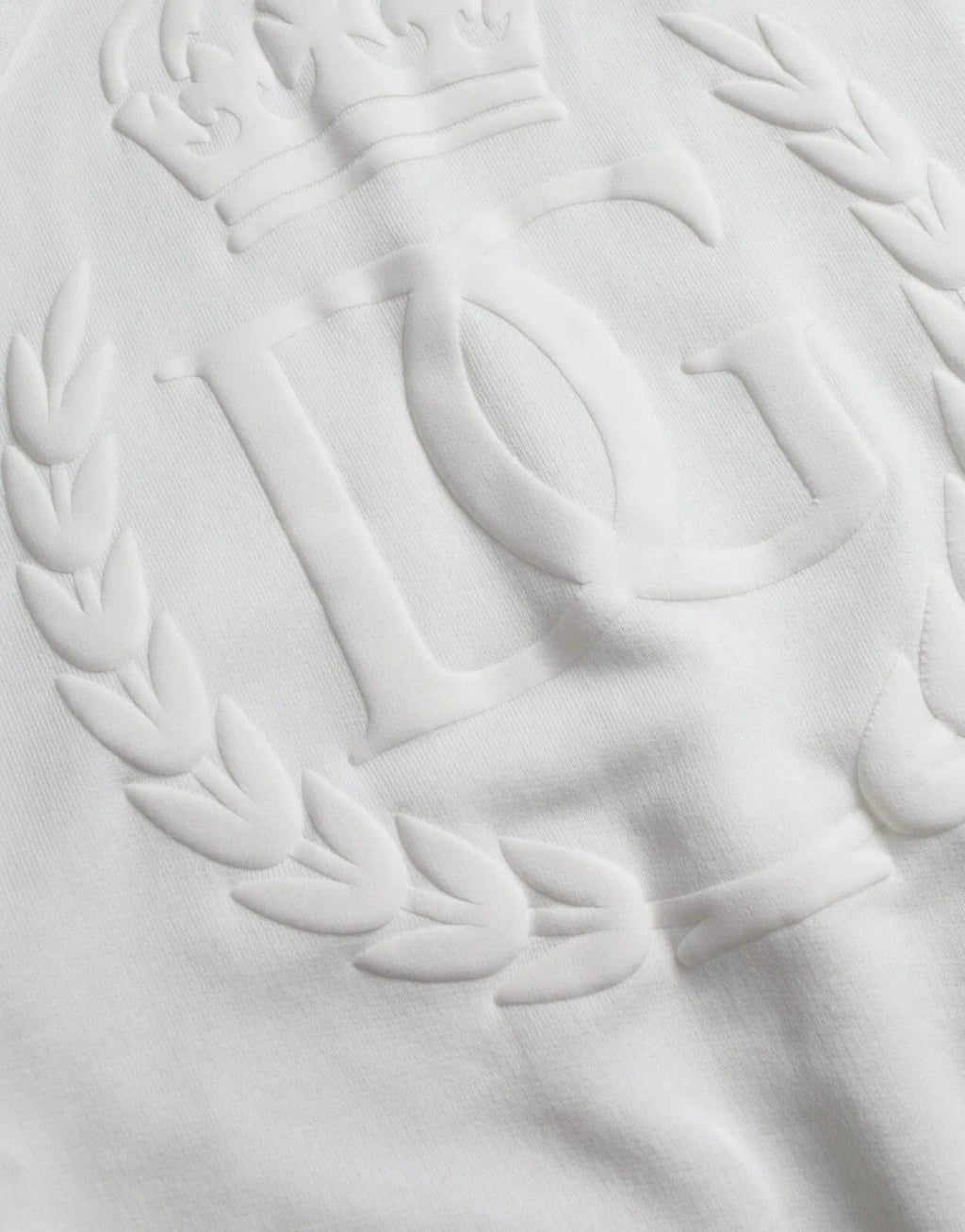 Dolce & Gabbana White Cotton Hooded Pullover Sweatshirt Men by Dolce & Gabbana