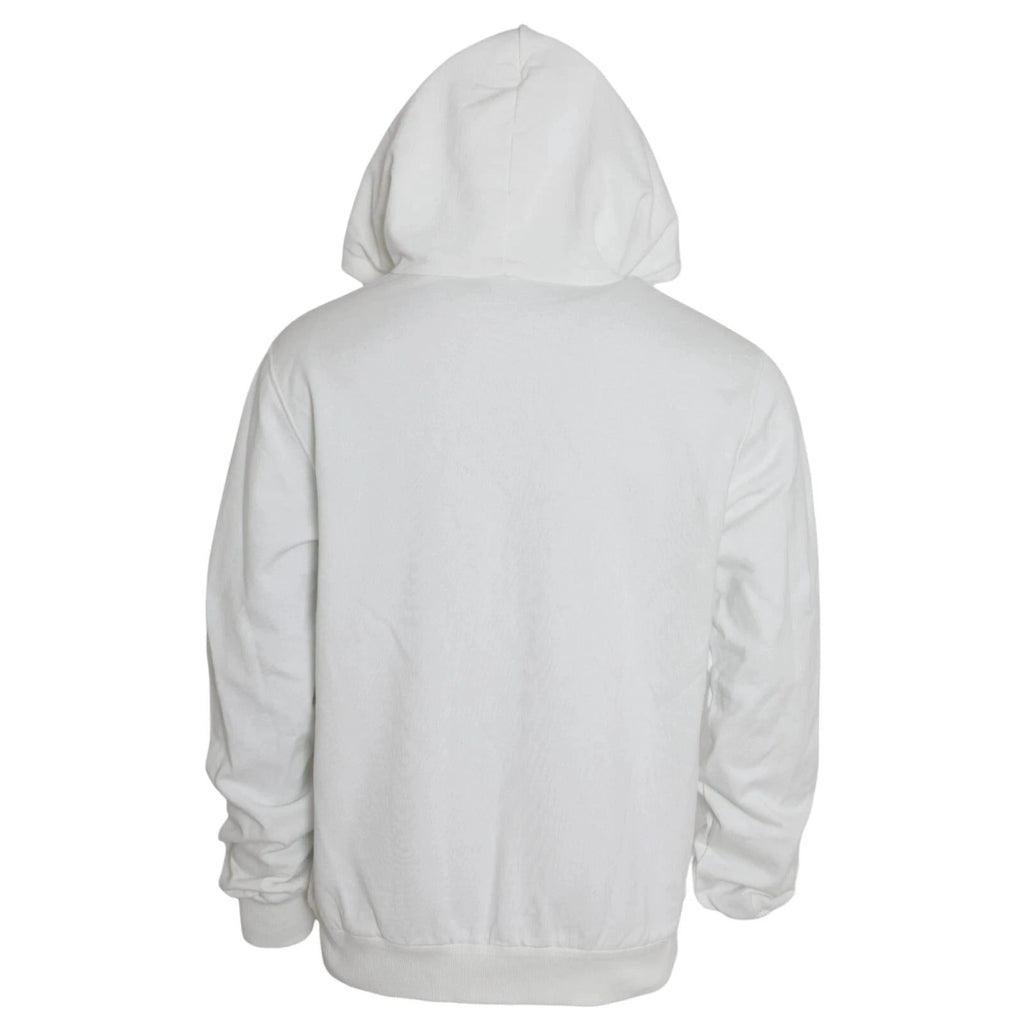 Dolce & Gabbana White Cotton Hooded Pullover Sweatshirt Men by Dolce & Gabbana