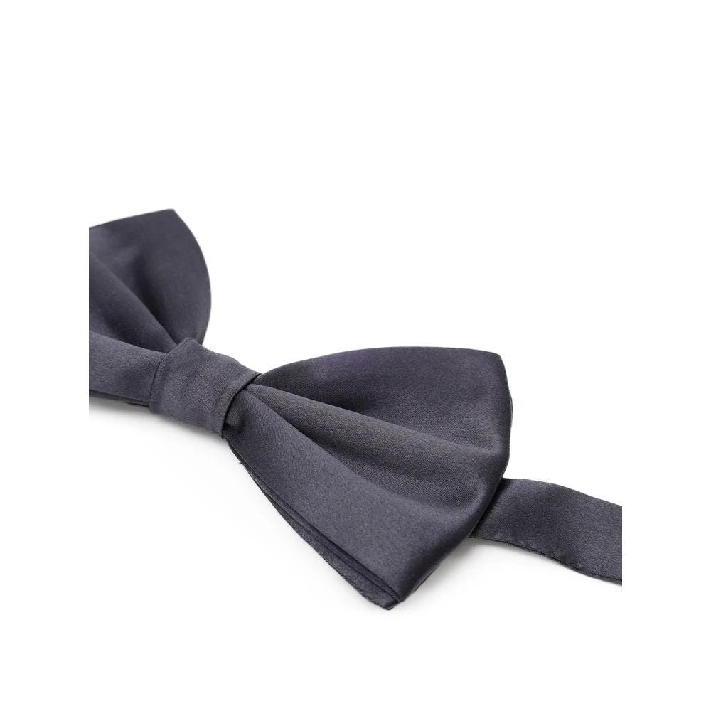 Dolce & Gabbana Gray Silk Bowtie by Dolce & Gabbana