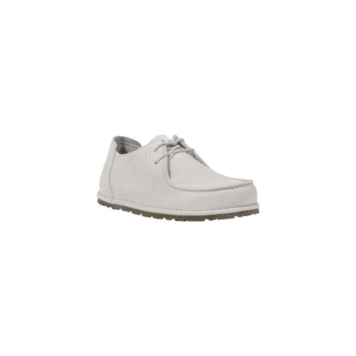Birkenstock White Leather Slip-On Loafers by Birkenstock