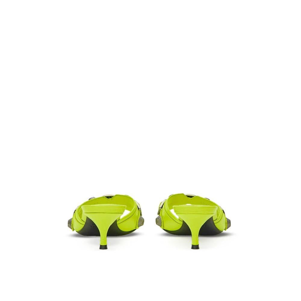 Balenciaga Yellow Leather Mules by Balenciaga