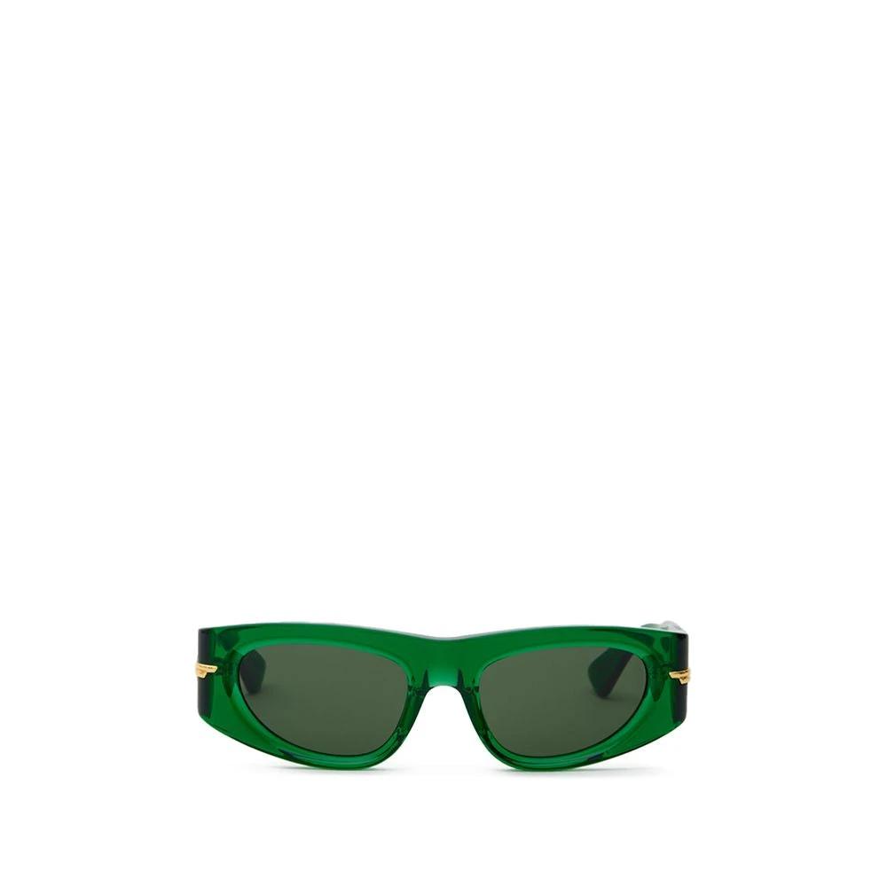 Bottega Veneta Green Acetate Sunglasses by Bottega Veneta