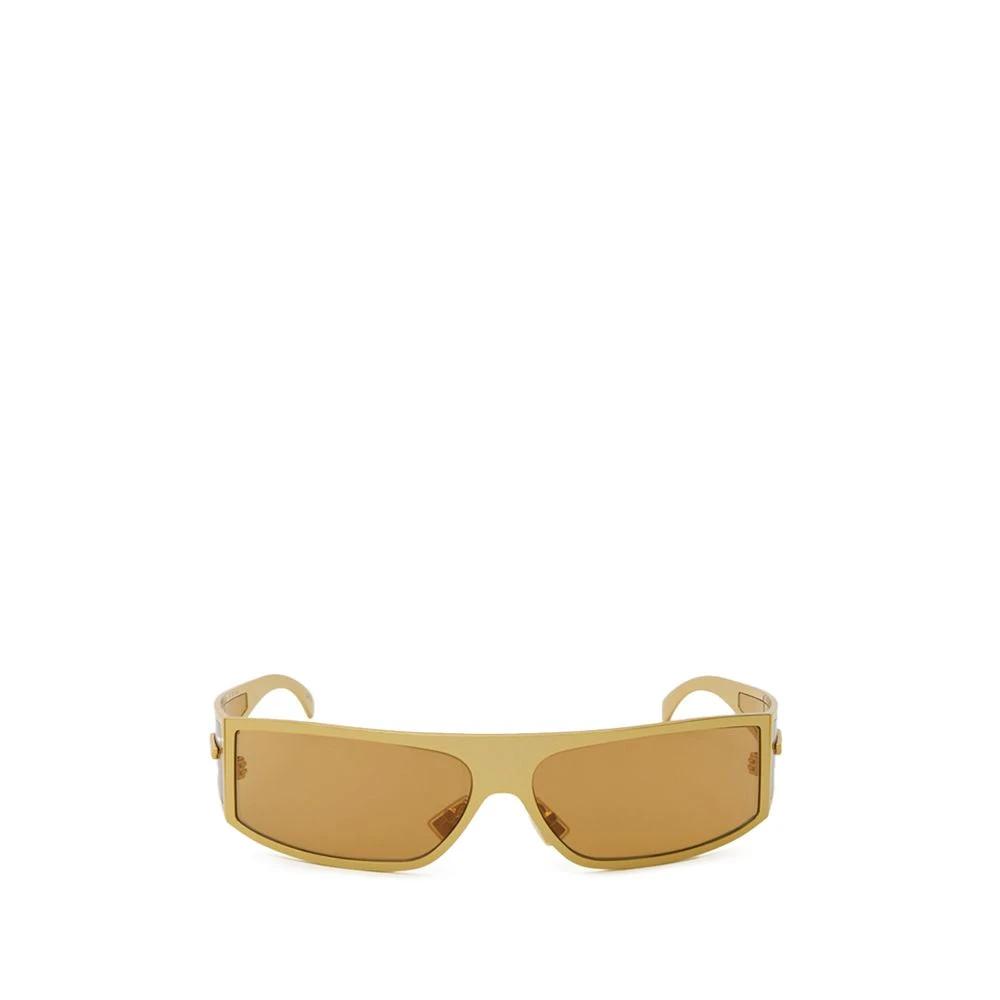 Bottega Veneta Gold Metal Sunglasses by Bottega Veneta