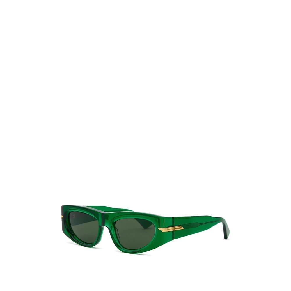 Bottega Veneta Green Acetate Sunglasses by Bottega Veneta