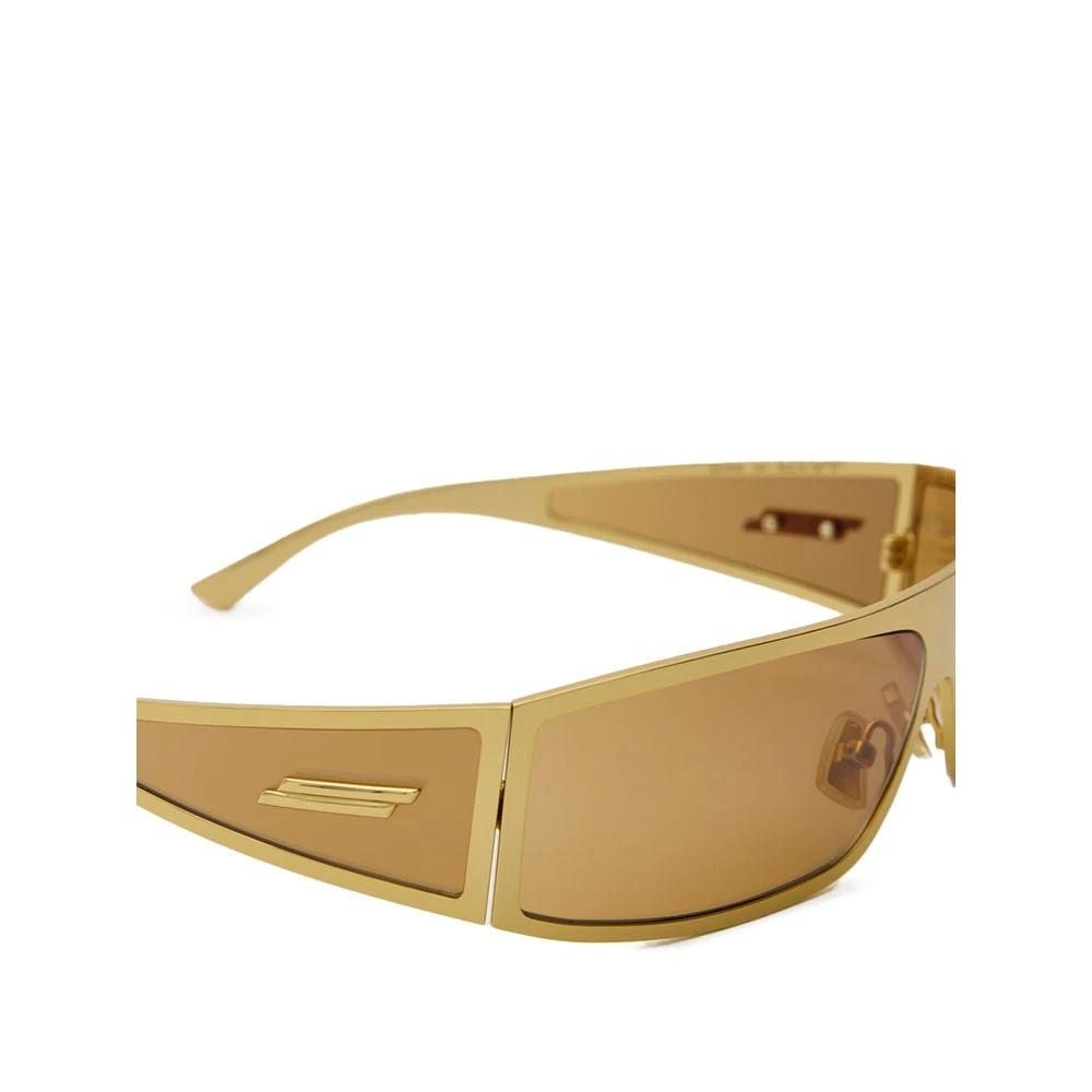 Bottega Veneta Gold Metal Sunglasses by Bottega Veneta