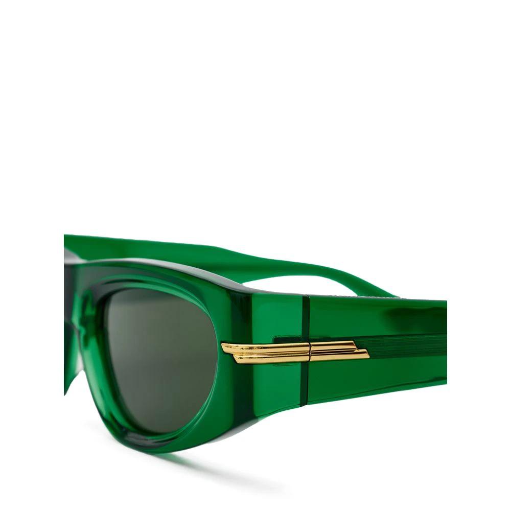 Bottega Veneta Green Acetate Sunglasses by Bottega Veneta