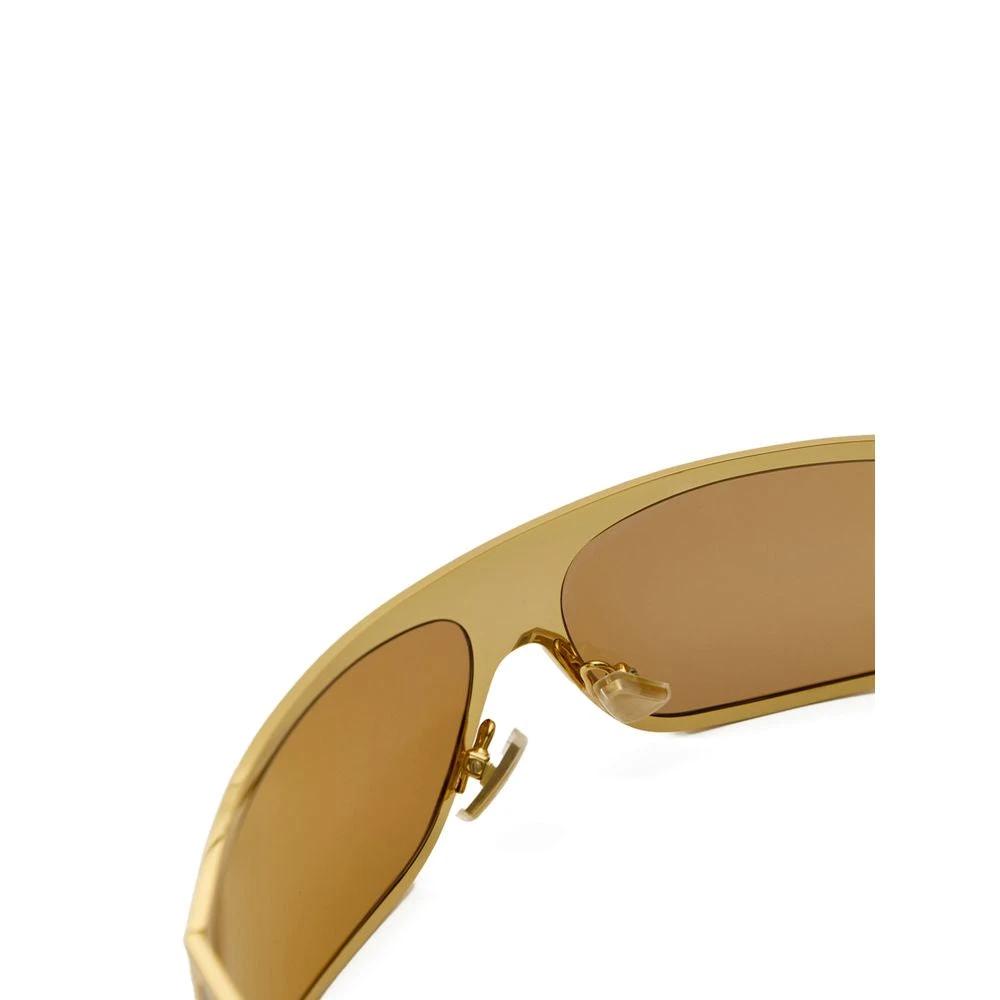 Bottega Veneta Gold Metal Sunglasses by Bottega Veneta