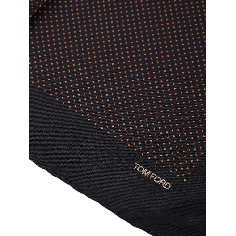 Tom Ford Black Silk Pocket Square by Tom Ford