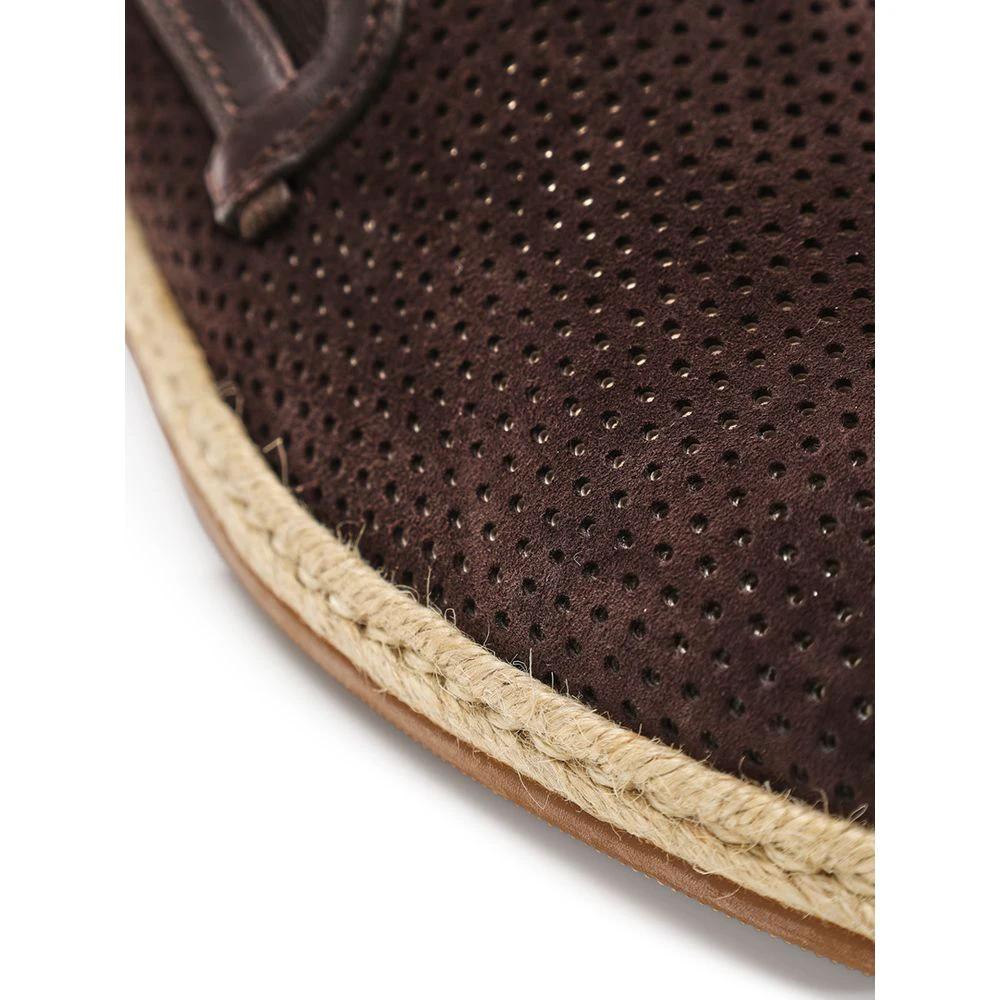Dolce & Gabbana Brown Suede Leather Espadrilles by Dolce & Gabbana