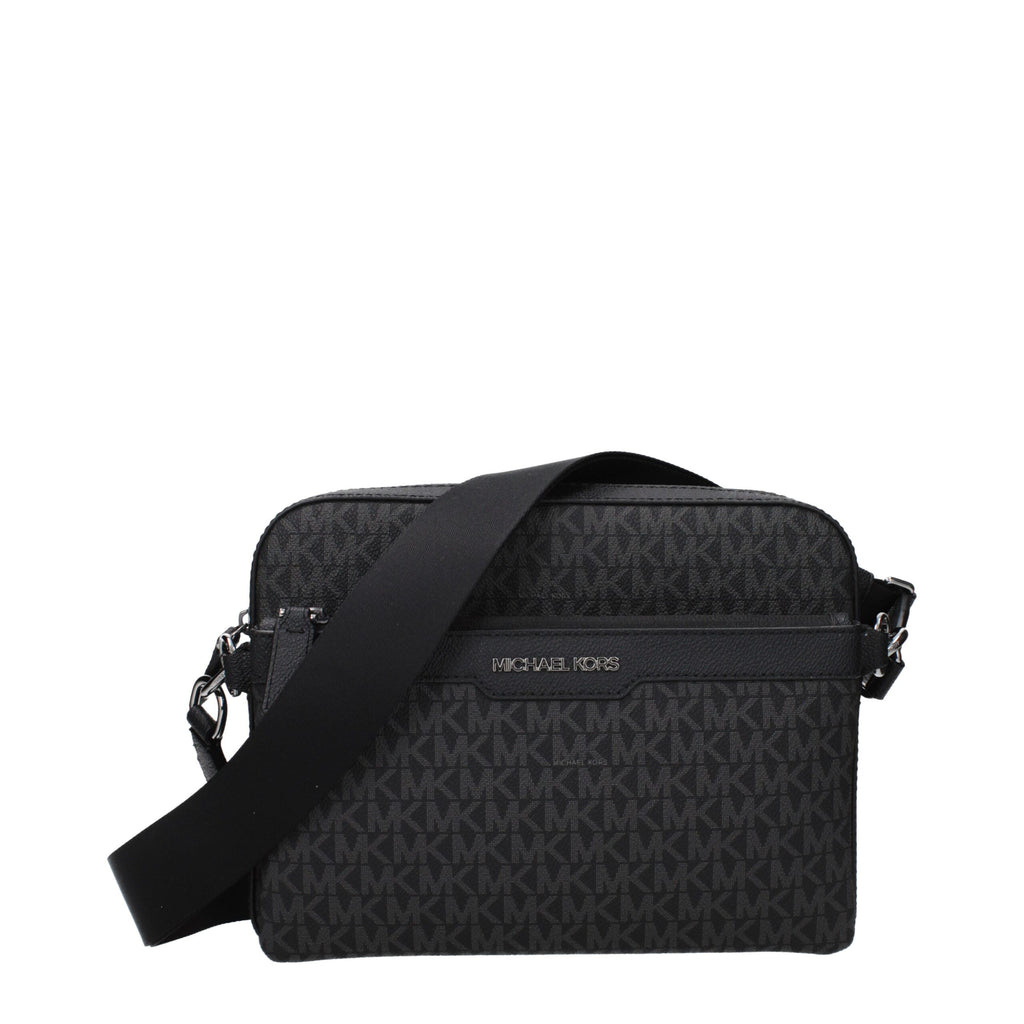 Sac bandoulière en tissu noir Michael Kors